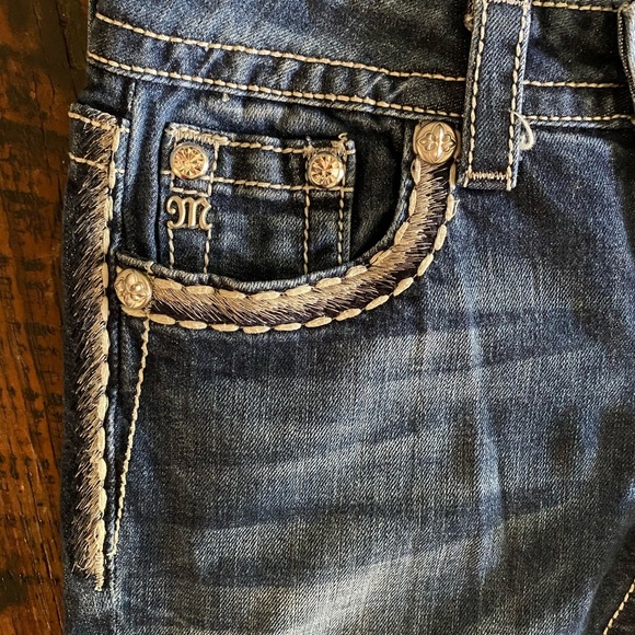 Miss Me jeans size 26 Cuffed Skinny.  Item# JS5885CK - Picture 2 of 12